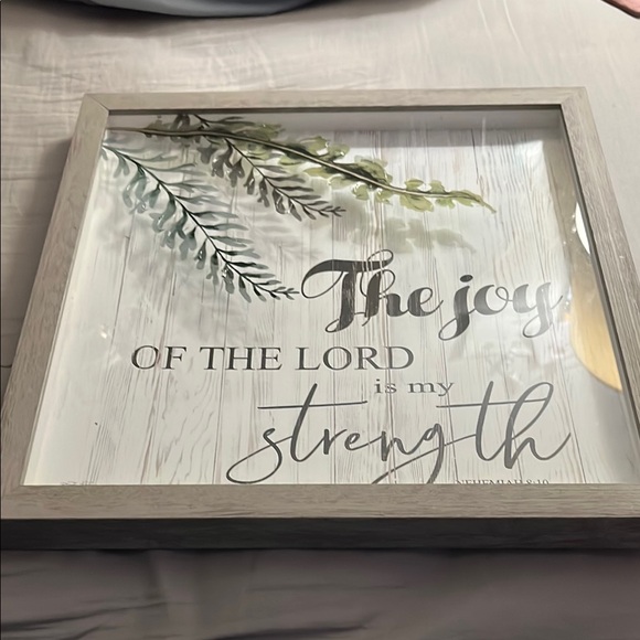 Inspirational Framed Wall Art with Greenery - Picture 2 of 6